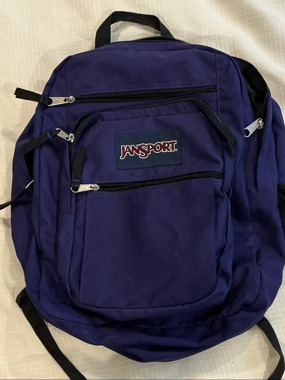 Jansport Purple Backpack with Black Accents